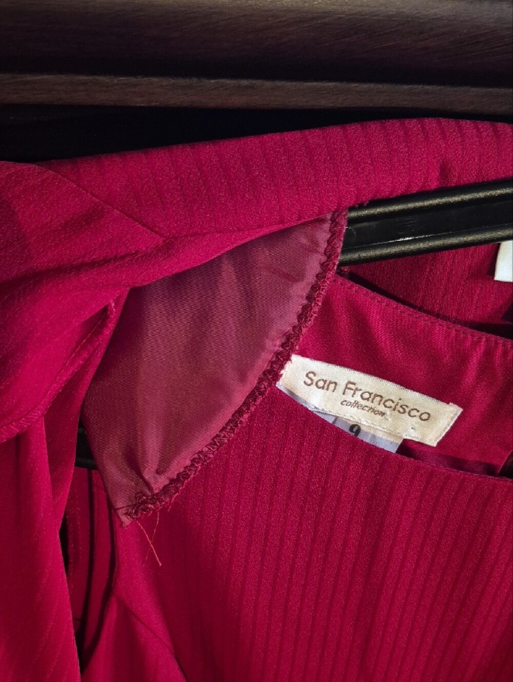 Women’s Raspberry Blazer And Dress Set - Picture 9 of 16